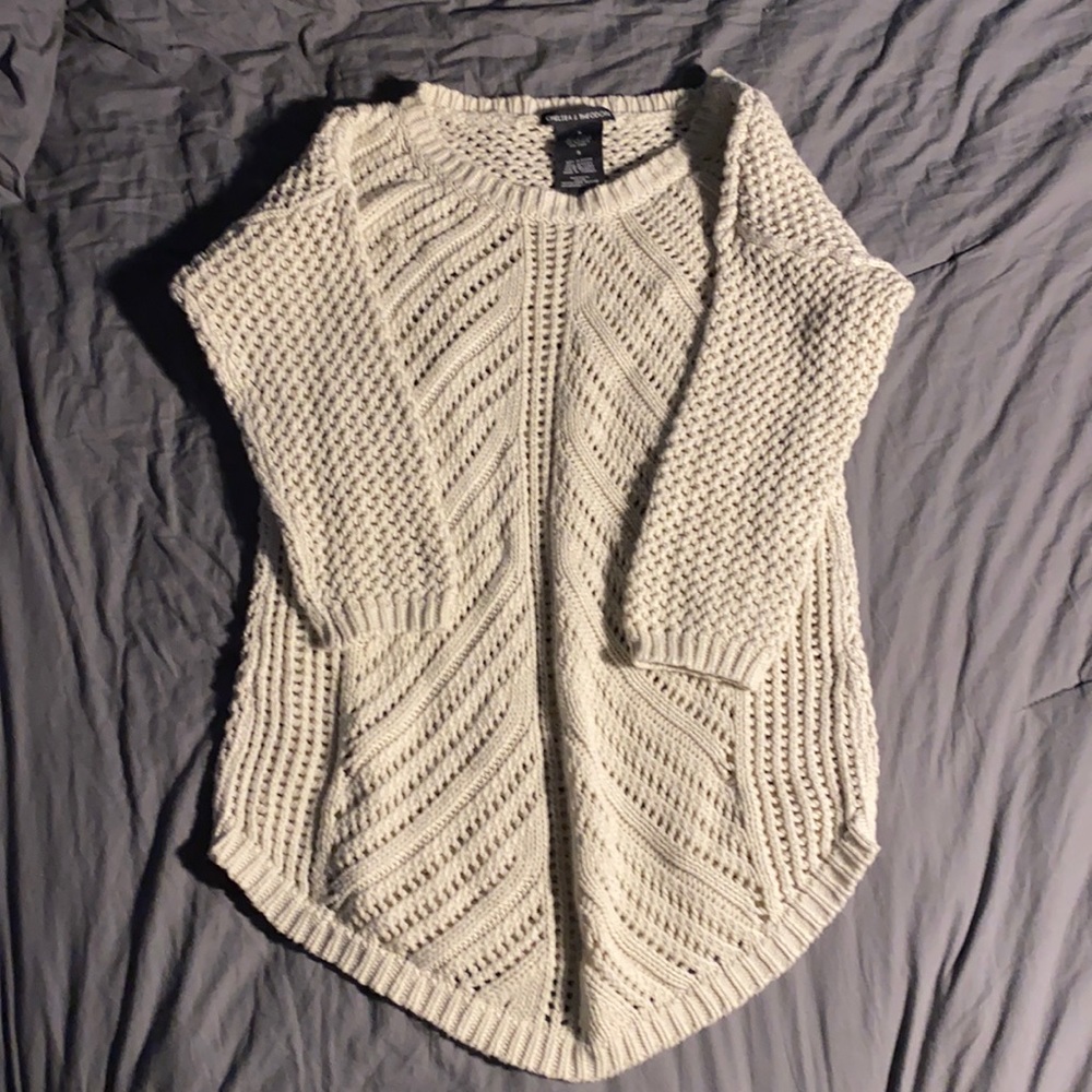 Small Eggshell Open Hole Sweater